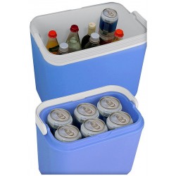 2x Koelboxen kunststof 10/24 liter - Koelboxen set 2 stuks